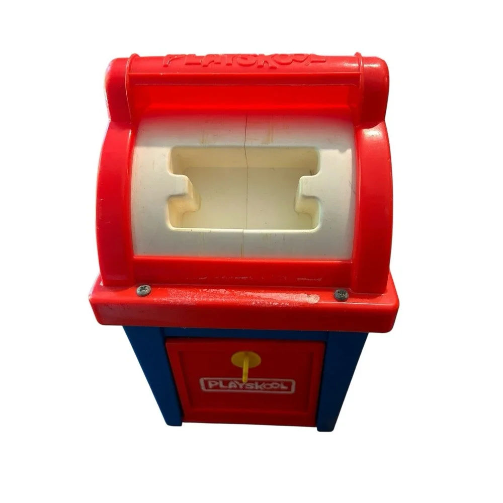 Vintage Playskool Mailbox Postal Station Shape‎ Sorter Toy
